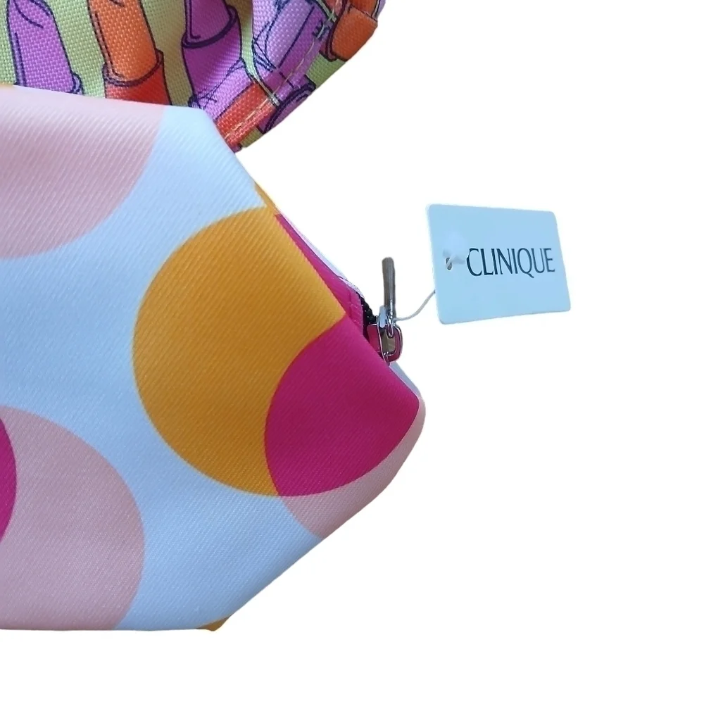 Clinique Set of 3 Assorted Collection Collaboration Make Up Bags Rainbow Love